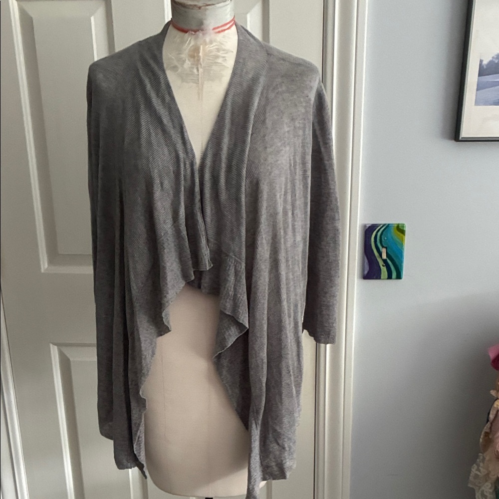 Eileen Fisher Gray Open Front cardigan
